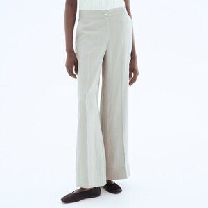 (NWT) H&M - light sage green Wide-Leg Dress Pants (12)